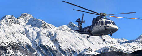 Helicopter transfer service St. Moritz